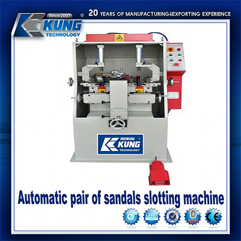 Ranuradora automática de par de sandalias,ranuradora automática de par de sandalias