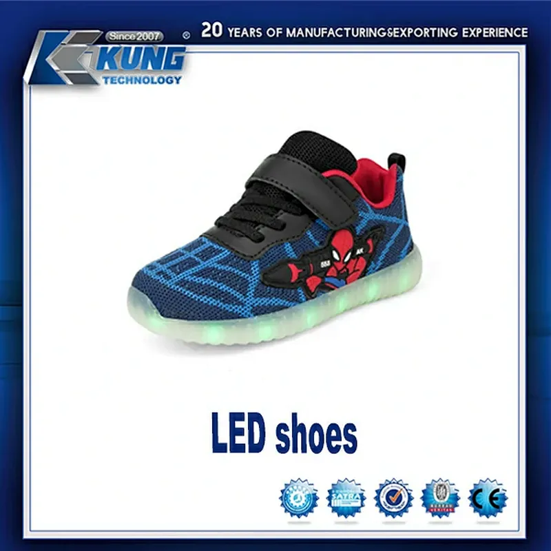 Zapato LED, zapato de moda, zapato ligero, zapato de hombre, zapato de luces intermitentes LED