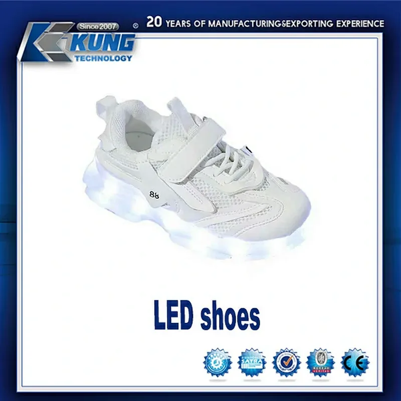 Zapato LED, zapato de moda, zapato ligero, zapato de hombre, zapato de luces intermitentes LED