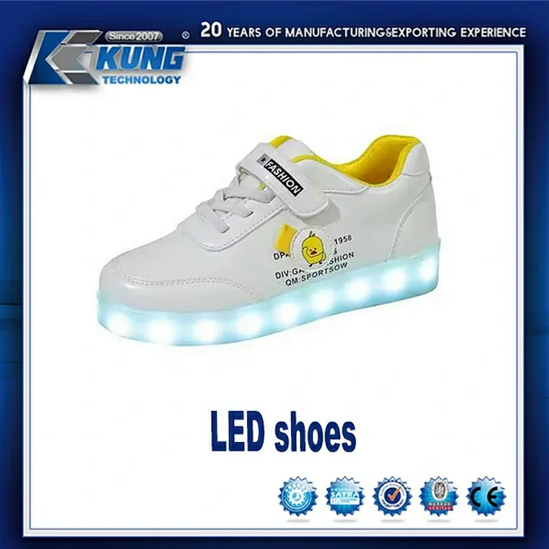 Zapato LED, zapato ligero, zapato de moda, zapato para niños, zapato de luces intermitentes LED