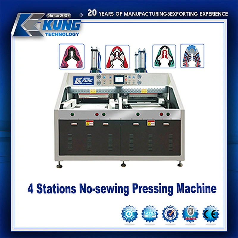 4 station no- sewing pressing machine