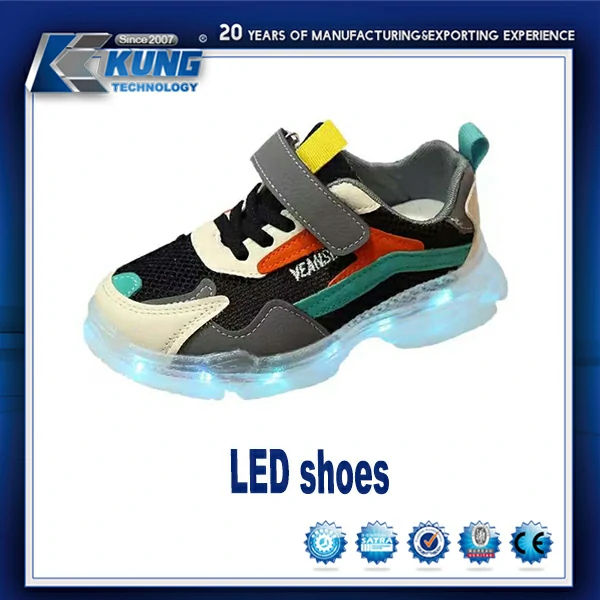 Zapato LED, zapato ligero, zapato de moda, zapato moderno,