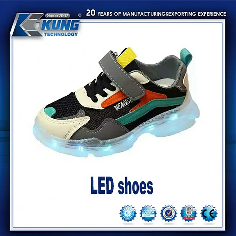 Zapato LED, zapato ligero, zapato de moda, zapato moderno,