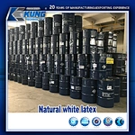 Natural white latex ready for shipment