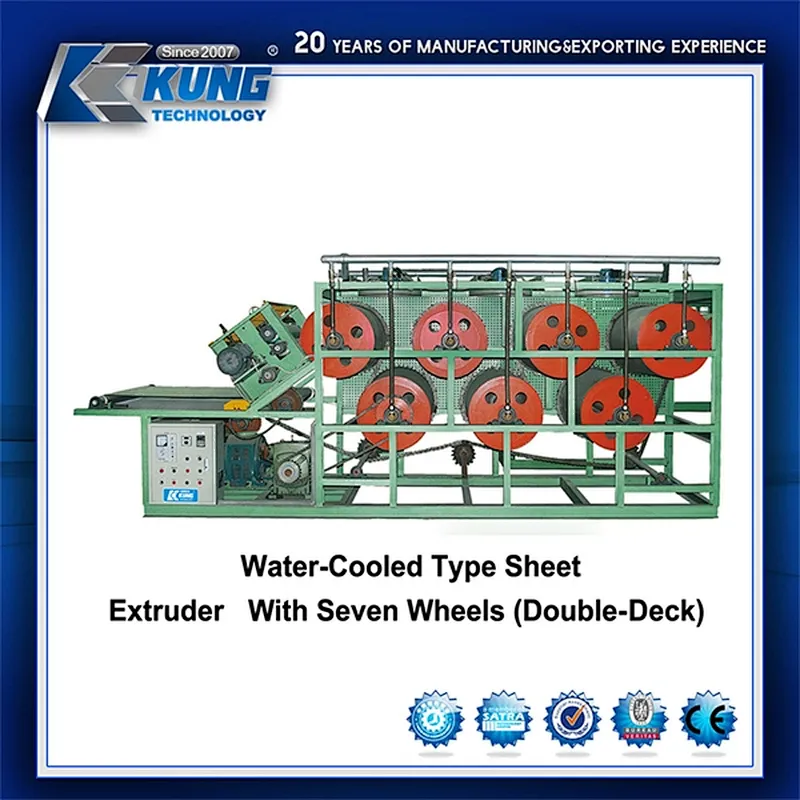 Double-Desk Water-Cooling Plastic Extruder Machine