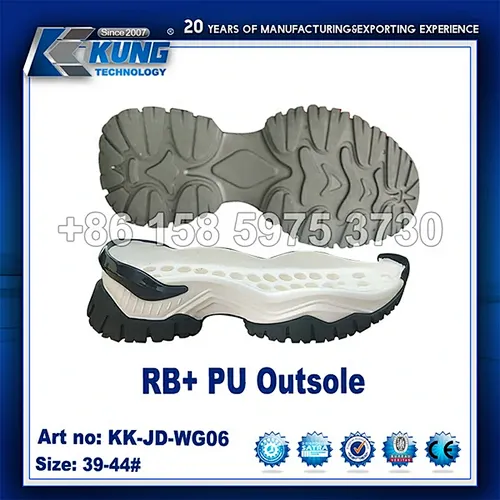 Suela de RB + PU, suela de goma, suela de PU, suela de goma