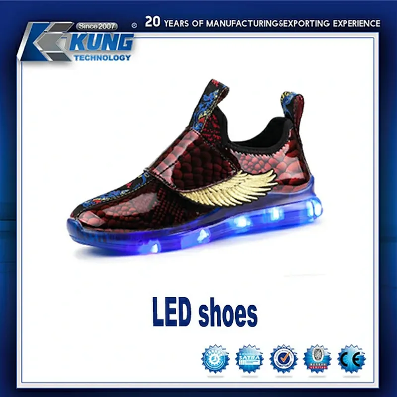 Zapato LED, zapato ligero, zapato de moda, zapato moderno,