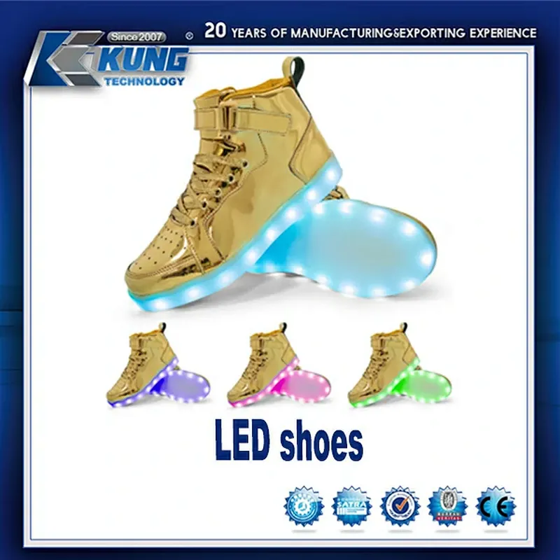 Zapato LED, zapato ligero, zapato de moda, zapato para niños, zapato de luces intermitentes LED
