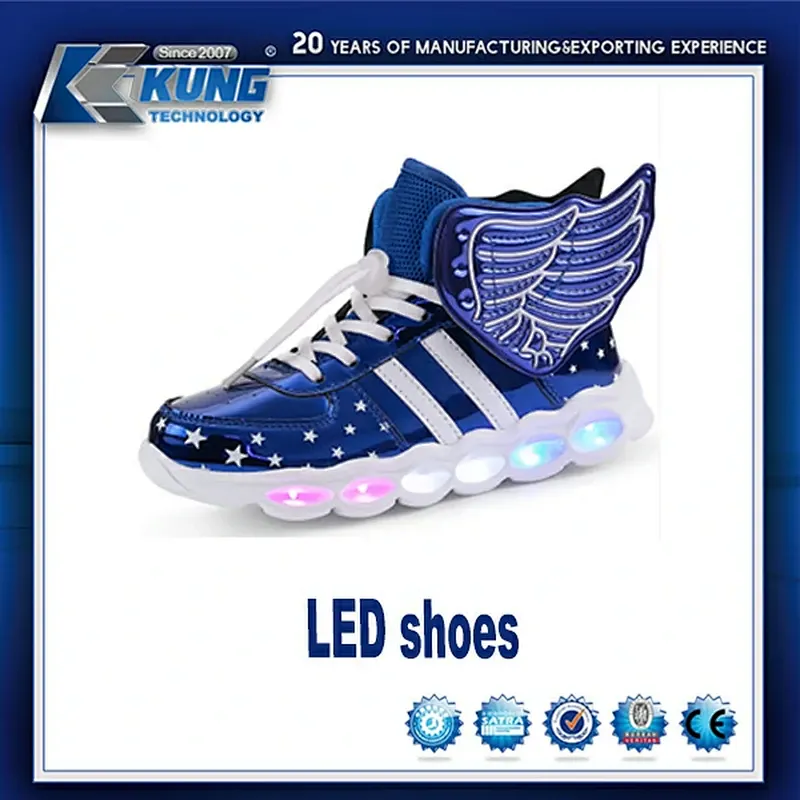 Zapato LED, zapato ligero, zapato de moda, zapato para niños, zapato de luces intermitentes LED