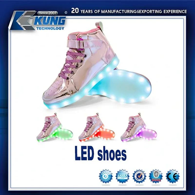 Zapato LED, zapato ligero, zapato de moda, zapato para niños, zapato de luces intermitentes LED