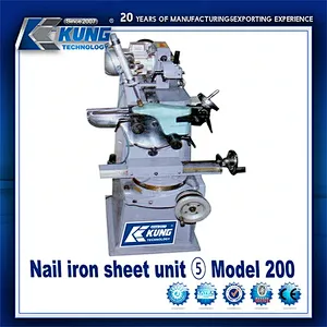 Nail iron sheet unit