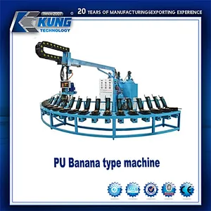 Máquina tipo plátano PU