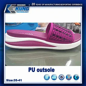 double color sandal slipper PU sole