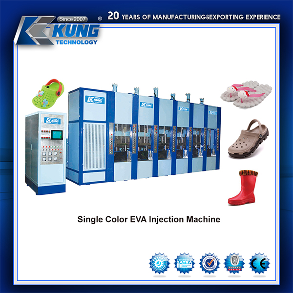 Máquina de inyección de EVA de 6 estaciones