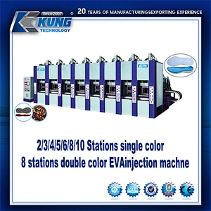 China 6 stations single color EVA injection machine