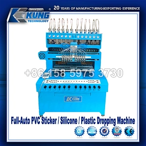 Full automatic plastic dropping machine PVC drop plastic for Label for making