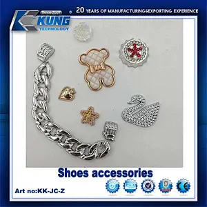 Shoes slippers accesories chain buckles