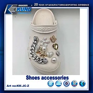 Shoes slippers accesories chain buckles