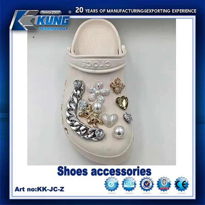 Shoes slippers accesories chain buckles