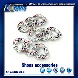 Shoes slippers accesories chain buckles