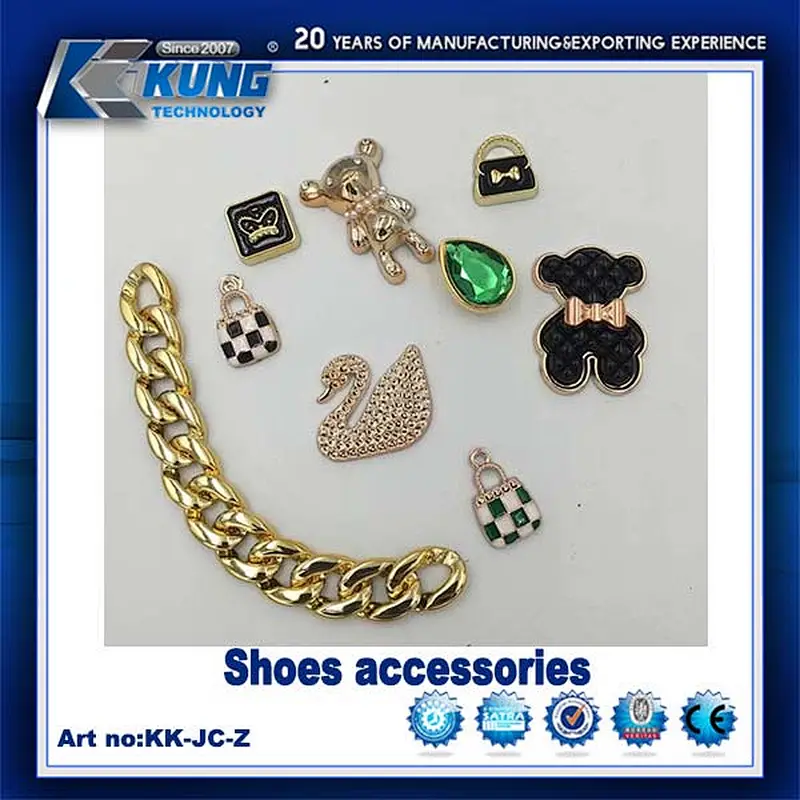 Shoes slippers accesories chain buckles