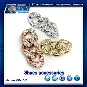 Shoes slippers accesories chain buckles