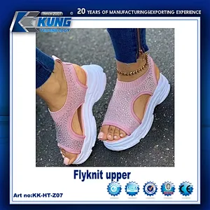 sandalias de señora flyknit superior sandalias superior diamante superior sandalias señora arena superior flykint superior parte superior de arena de señora