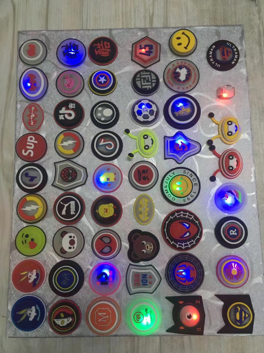 pvc sticker with lled