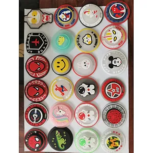 pvc stick with led for shoe and garment pvc hand with stick pvc sticker for garment led sticker for shoe