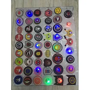 pvc stick with led for shoe and garment pvc hand with stick pvc sticker for garment led sticker for shoe