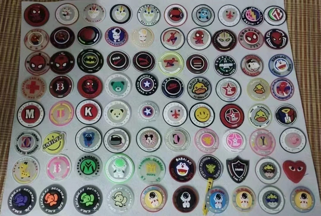 pvc stick with led for shoe and garment pvc hand with stick pvc sticker for garment led sticker for shoe
