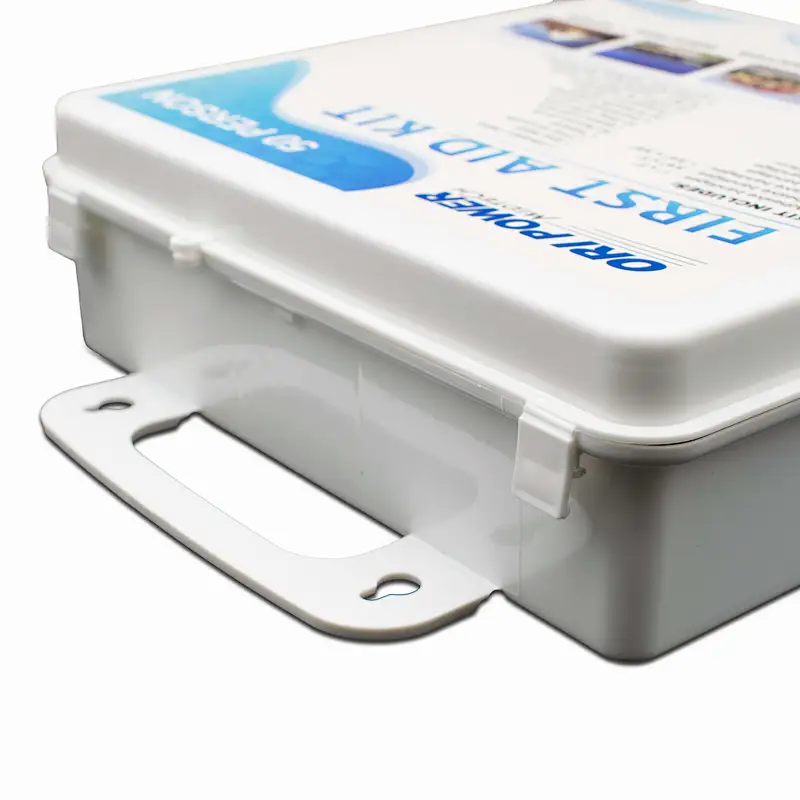 OP hot selling 50 person custom waterproof first aid box with supplies for home workplace