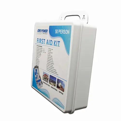 OP hot selling 50 person custom waterproof first aid box with supplies for home workplace