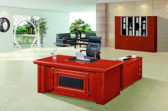 High End MDF Board Painting Executive L-Shape Office Desk Table