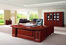 L Shape Painting Paper Veneer Executive Table  Office Table  Desk