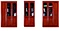 Classic 3-Door Filing Cabinet Office Painting File Cabinet (HX-B361)