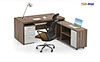 melamine executive office desk