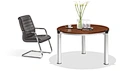 Round MDF Board Wooden Office Furniture Meeting Table Conference Table (C-21312)