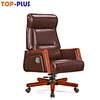 wooden swivel office chair