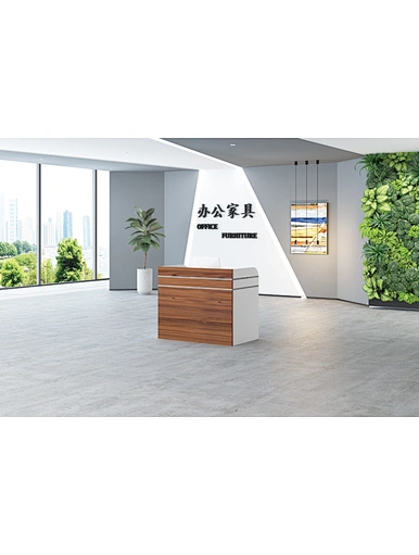 Modern Office Furniture Wooden Reception Table Front Desk (KP-1206)