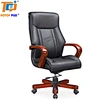 black leather executive high back office chair