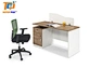 Modern Office clerk desk with pedestal and partition