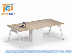 Modern Design Conference Table Metal Leg Melamine Meeting Table(ST061A-24)