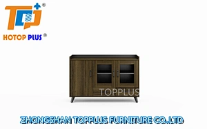 Melamine Modern Low filing Cabinet 3 Door Credenza (U2912)