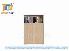 Popular Melamine Modern Low filing Cabinet 2 Door Credenza (SC061C-2T)