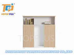 Popular Melamine Modern Low filing Cabinet 3 Door Credenza (SC061C-3T)