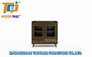 Melamine Modern Low filing Cabinet 2 Door Credenza (U2908)
