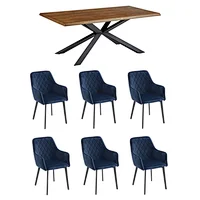 wooden conference table