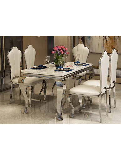 elegant marble dinning table