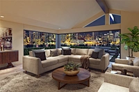 Modern Sofa 3 Seaters Leather sofa living room furniture